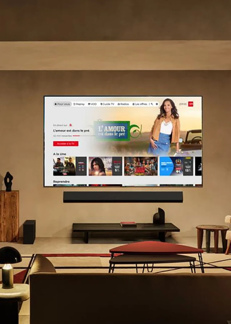 Application SFR&nbsp;TV sur les Smart&nbsp;TV et vidéoprojecteurs&nbsp;LG