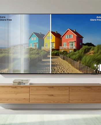 Zoom sur la technologie antireflet TV Glare Free, innovation&nbsp;Samsung