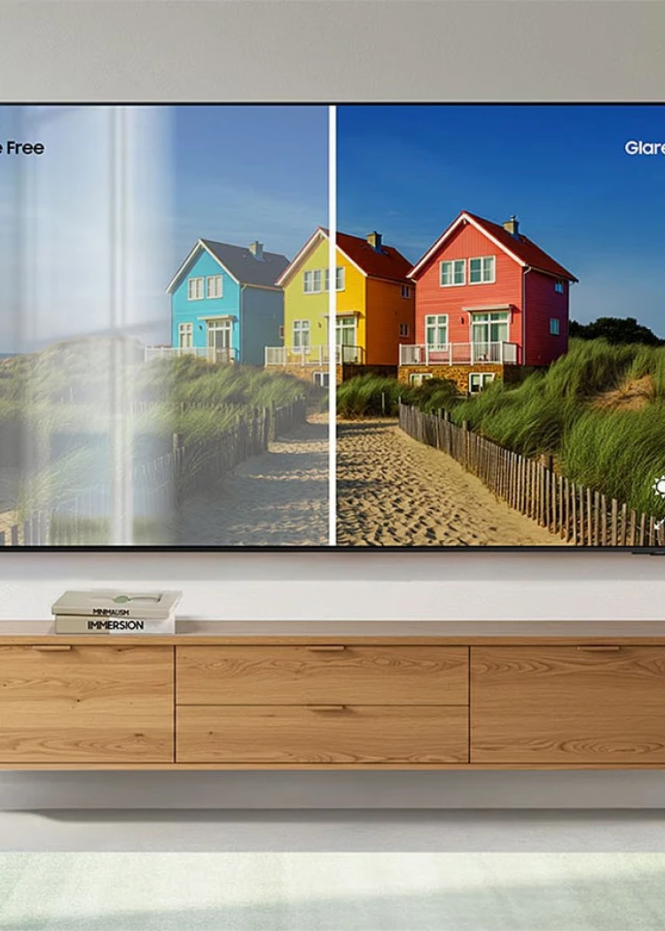 Zoom sur la technologie antireflet TV Glare Free, innovation&nbsp;Samsung