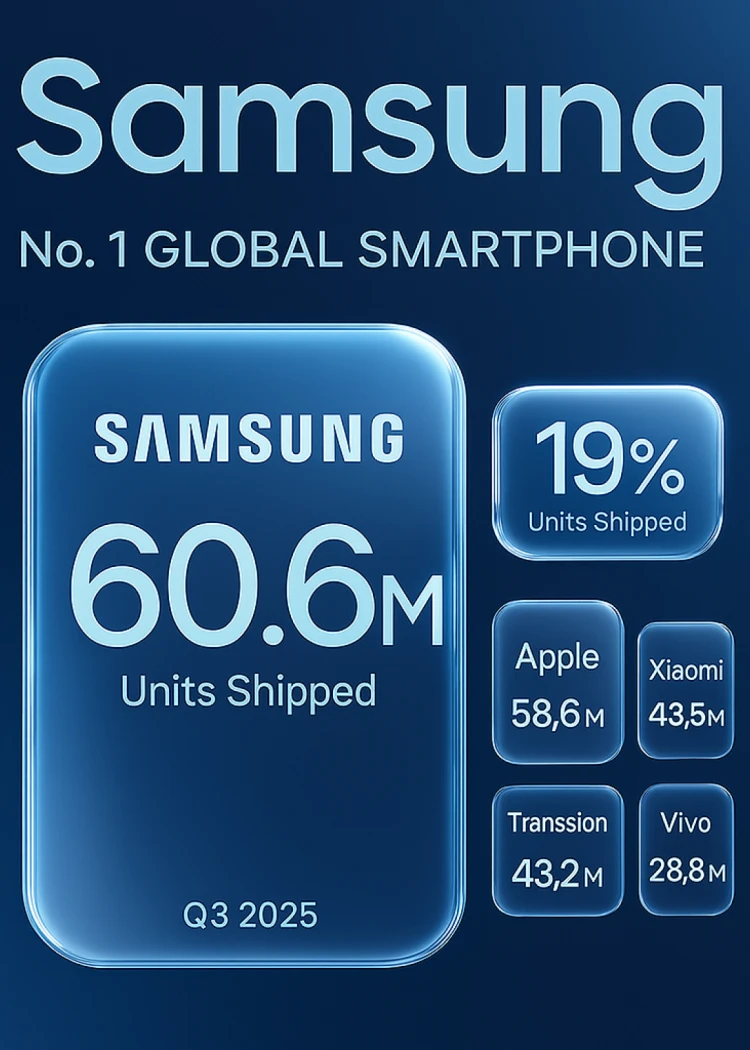 Samsung toujours numéro&nbsp;1 mondial du&nbsp;smartphone