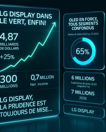 LG Display : la profitabilité enfin au rendez&#8209;vous en 2025 grâce à&nbsp;l&#039;Oled