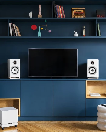 Triangle Capella 2&nbsp;: enceintes actives Wisa +&nbsp;calibrage et Tidal/Spotify&nbsp;Connect