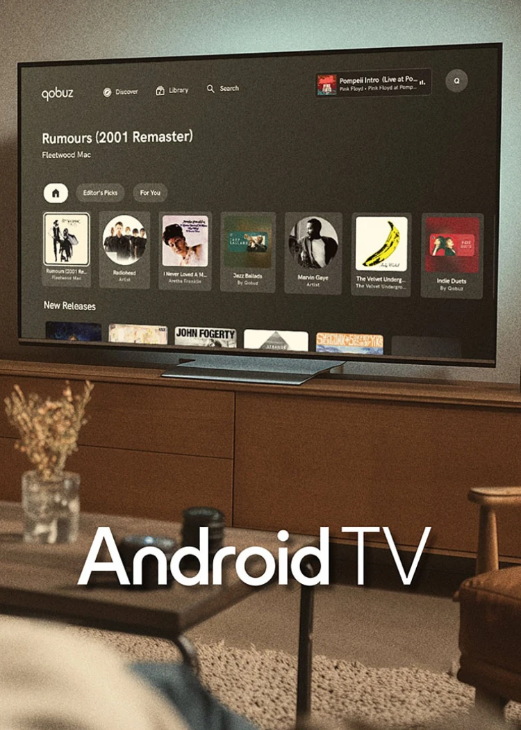 Qobuz désormais sur&nbsp;Google&nbsp;TV