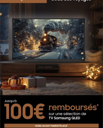 Offre de remboursement Samsung TV&nbsp;QLED 2025, jusqu&#039;à&nbsp;100&nbsp;€