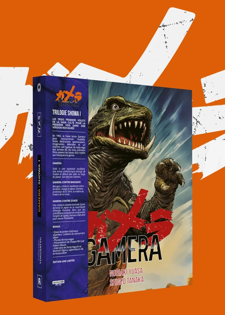Coffret 4K Gamera : le monstre tortu, lointain cousin de Godzilla, se glisse au pied du&nbsp;sapin