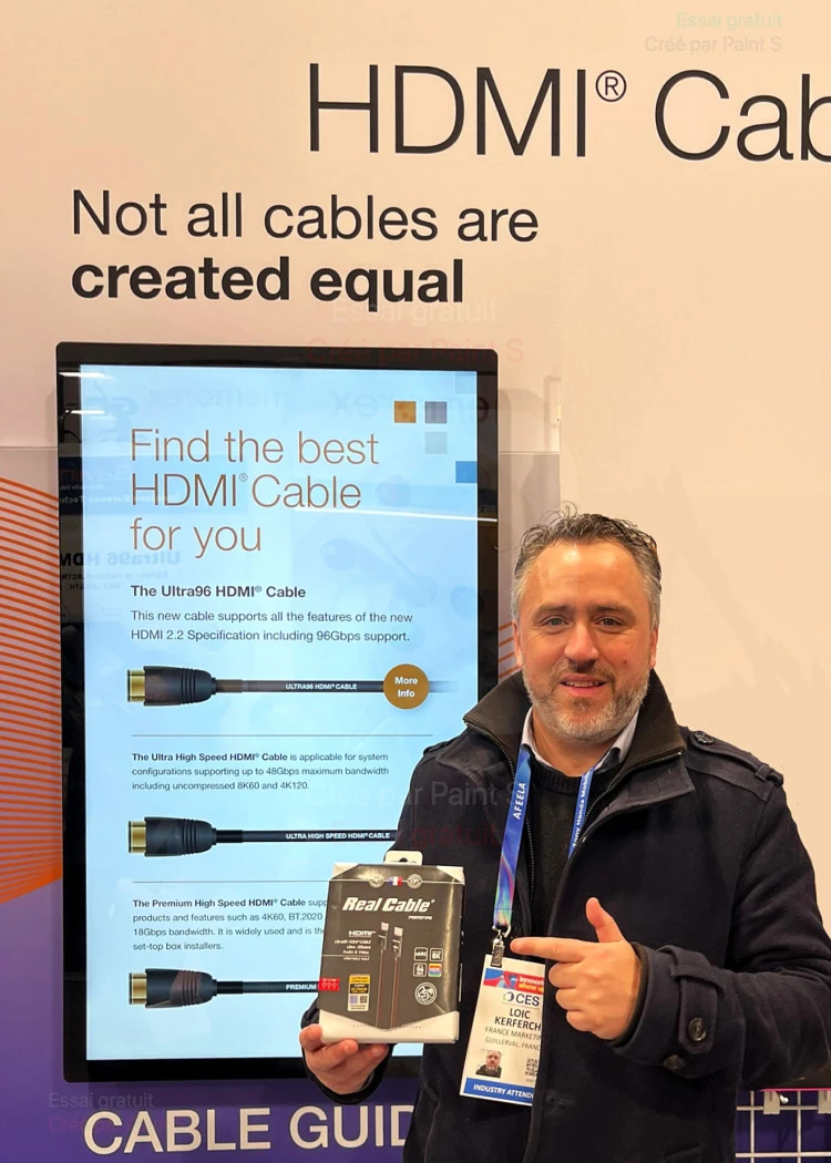 CES 26 > Real Cable Ultra96&nbsp;: câble&nbsp;HDMI&nbsp;2.2