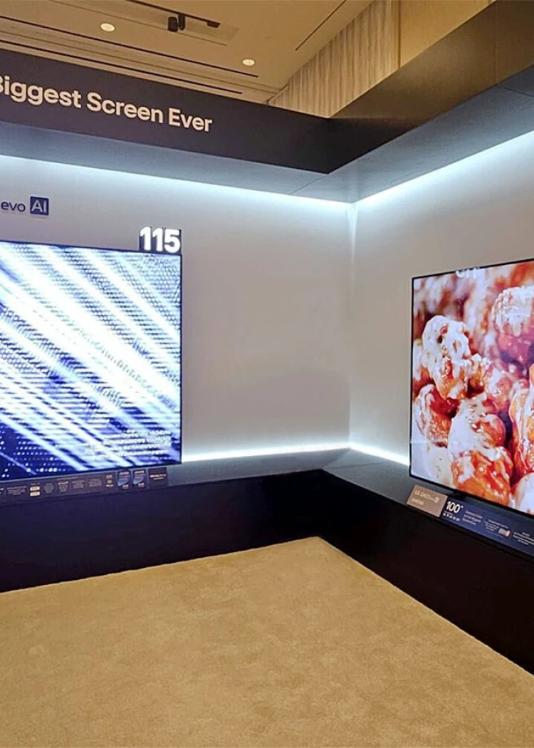 CES 26 > TV Mini LED LG QNED90/QNED85&nbsp;: 115" (165/330&nbsp;Hz) et 100" (144/288&nbsp;Hz) en&nbsp;approche