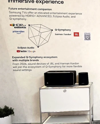 CES 26 > Samsung Q‑Symphony&nbsp;: compatibilité Harman Kardon et JBL&nbsp;au&nbsp;programme