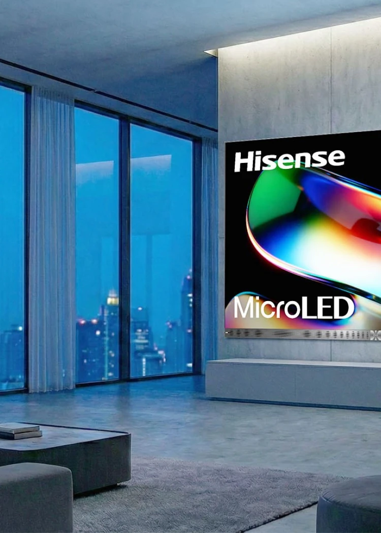 CES 26 > Hisense 163MXS&nbsp;: premier Micro LED 4&nbsp;primaires (RGBY) pour&nbsp;100%&nbsp;BT.2020