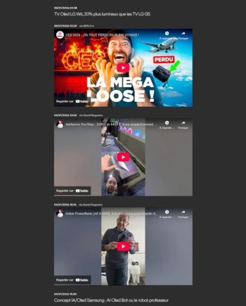 CES 26 > Revivez les annonces et les vidéos du salon CES de Las Vegas chez&nbsp;AVcesar