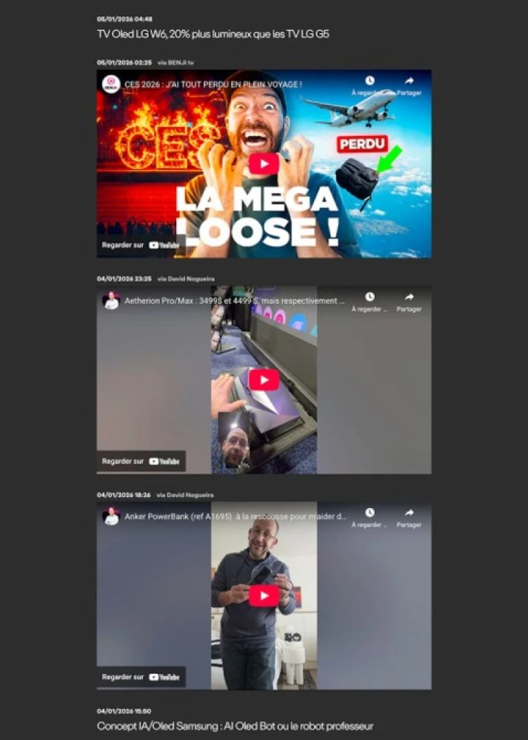 CES 26 > Revivez les annonces et les vidéos du salon CES de Las Vegas chez&nbsp;AVcesar
