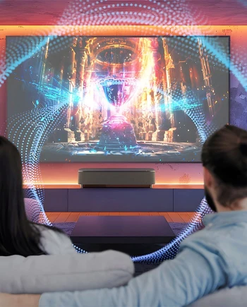 Epson Lifestudio Grand EH‑LS970&nbsp;: ultracourte focale, 4&nbsp;000 lumens, son Bose et&nbsp;Google&nbsp;TV