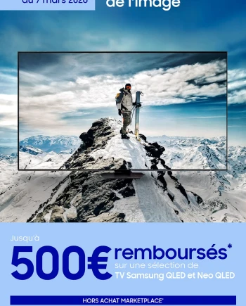 Offre de remboursement Samsung TV Neo&nbsp;QLED et QLED 2025, jusqu'à&nbsp;500&nbsp;€