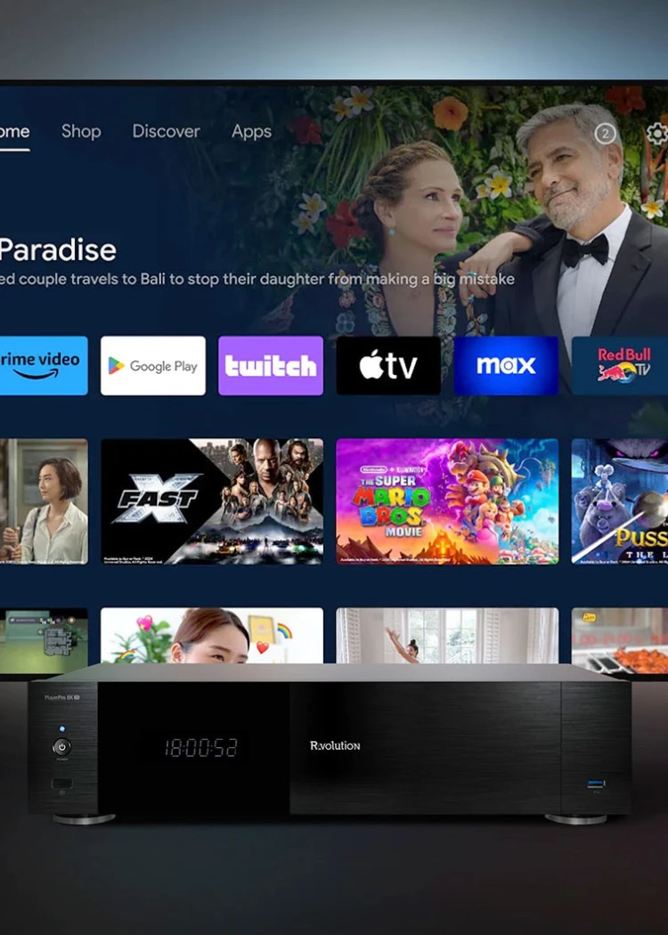 (MAJ) R_volution PlayerPro 8K TV, nouveau lecteur multimédia Android&nbsp;TV