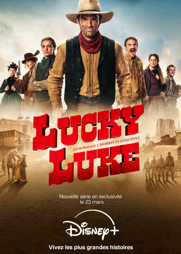 La version Disney+ de Lucky Luke avec Alban Lenoir se&nbsp;montre&nbsp;enfin