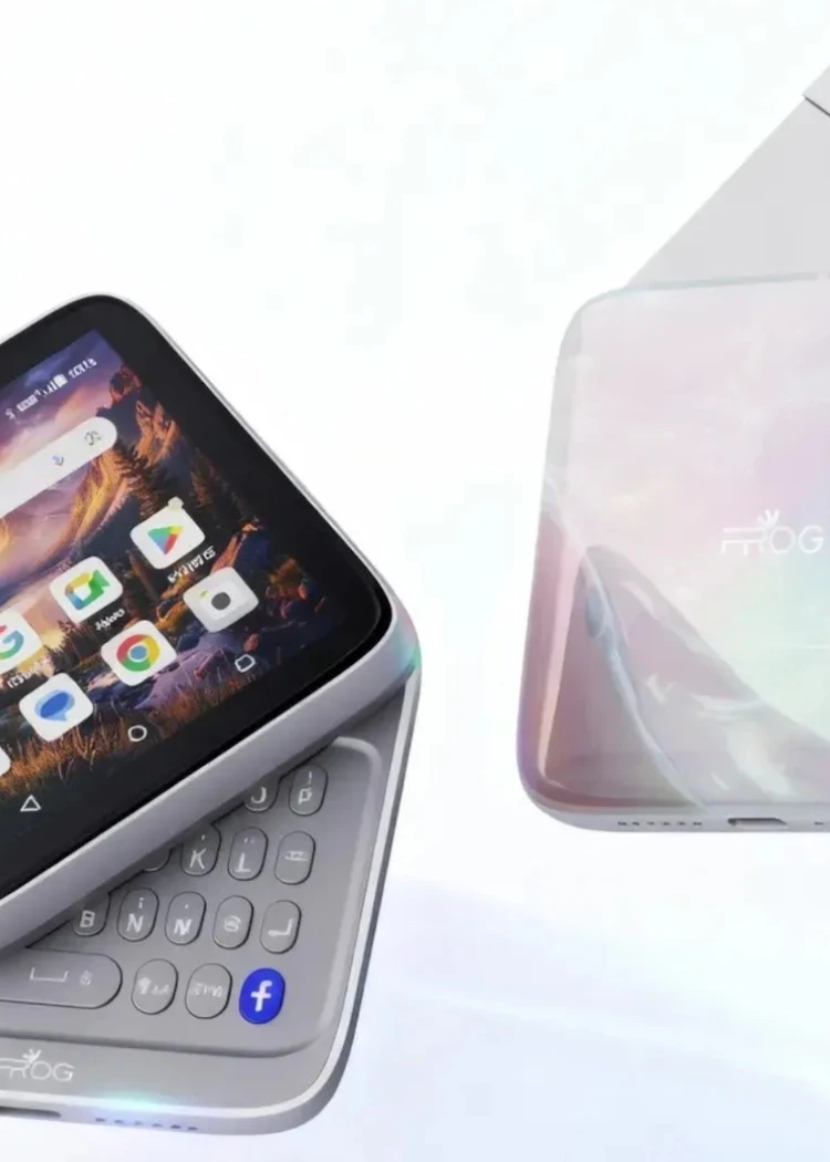 iFrog RS1, smartphone carré à&nbsp;clavier&nbsp;rotatif