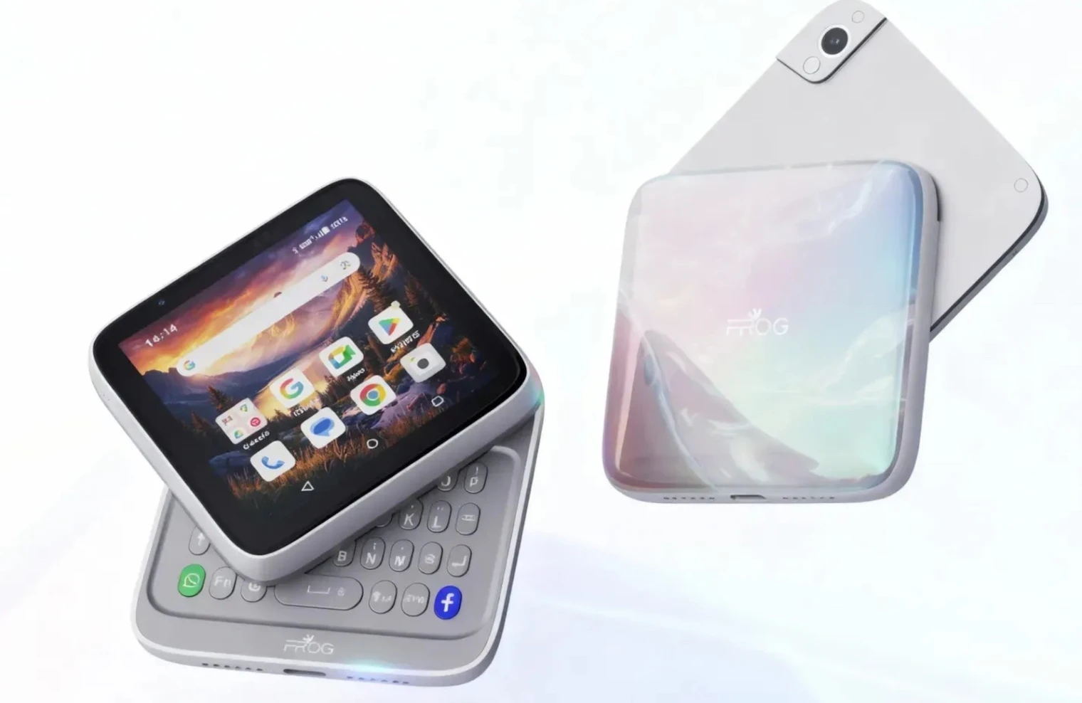 iFrog RS1, smartphone carré à clavier rotatif