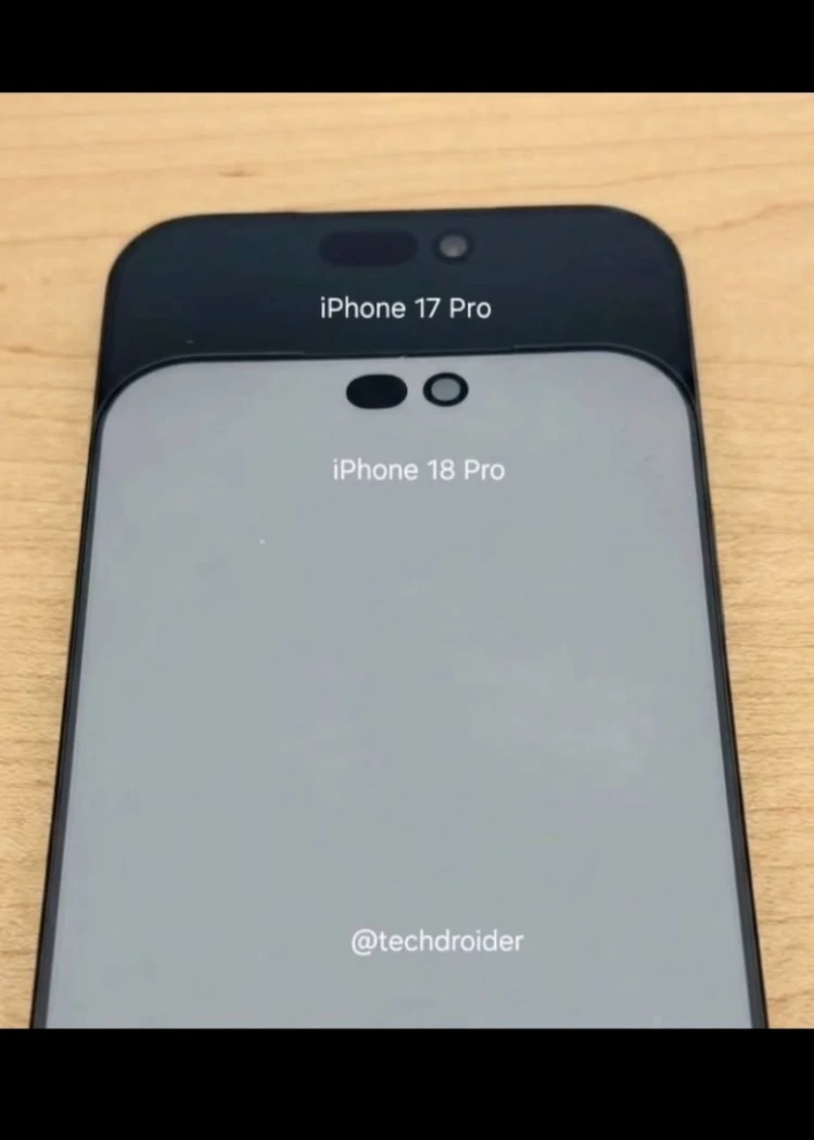 iPhone 18&nbsp;: la zone Dynamic Island réduite de 35% selon de nouvelles images&nbsp;fuitées