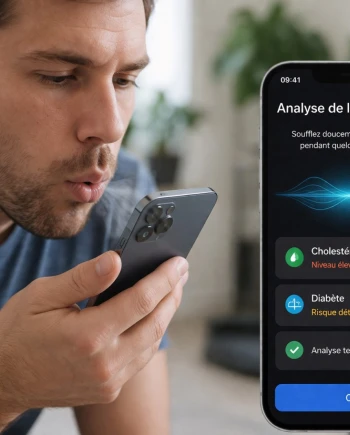 Capteur de respiration sur iPhone pour détecter diabète et&nbsp;cholésterol