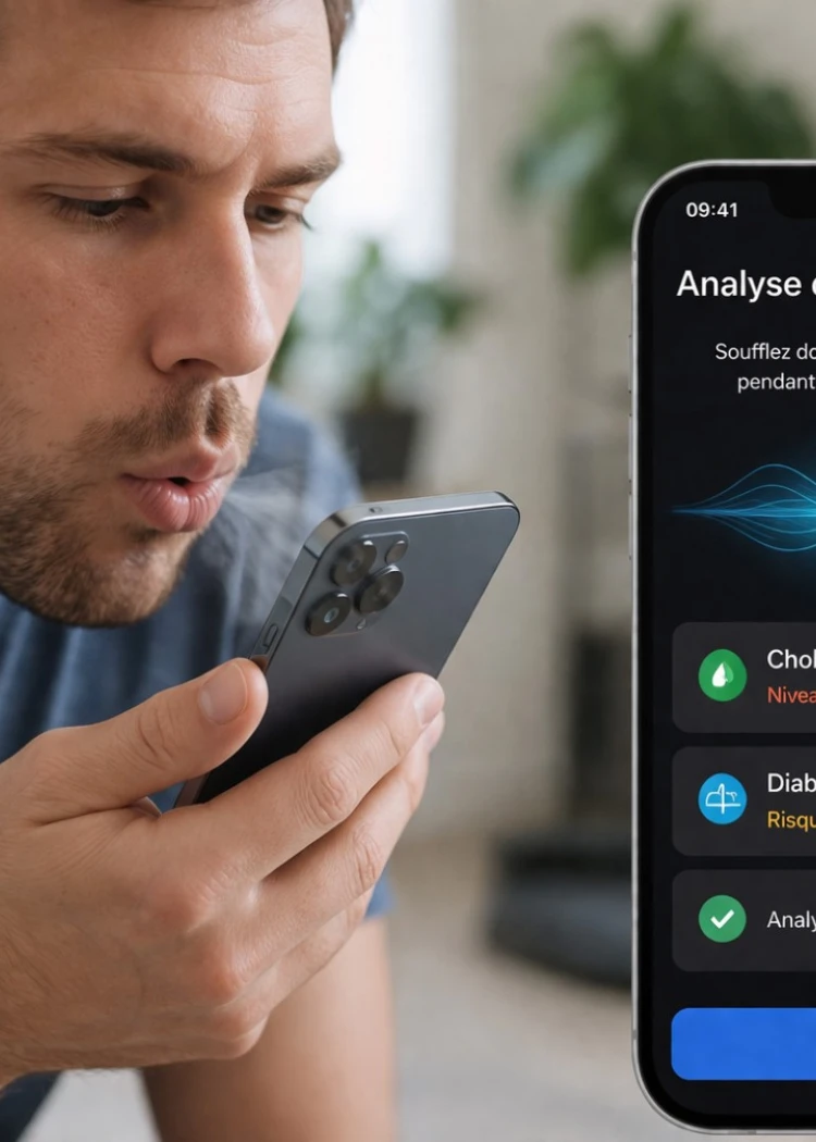 Capteur de respiration sur iPhone pour détecter diabète et&nbsp;cholésterol