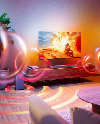 Philips TAB5601&nbsp;: barre de son 2.1 compacte avec caisson&nbsp;sans‑fil