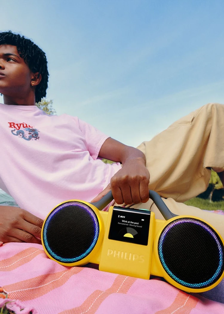 Philips Moving Sound 2026, le retour des enceintes fun&nbsp;et&nbsp;colorées