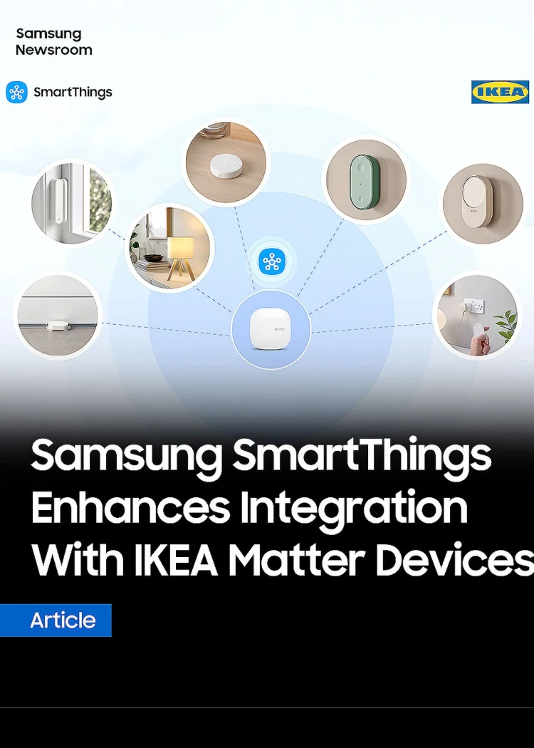 SmartThings&nbsp;: Samsung intègre 25&nbsp;nouveaux produits Ikea grâce&nbsp;à&nbsp;Matter