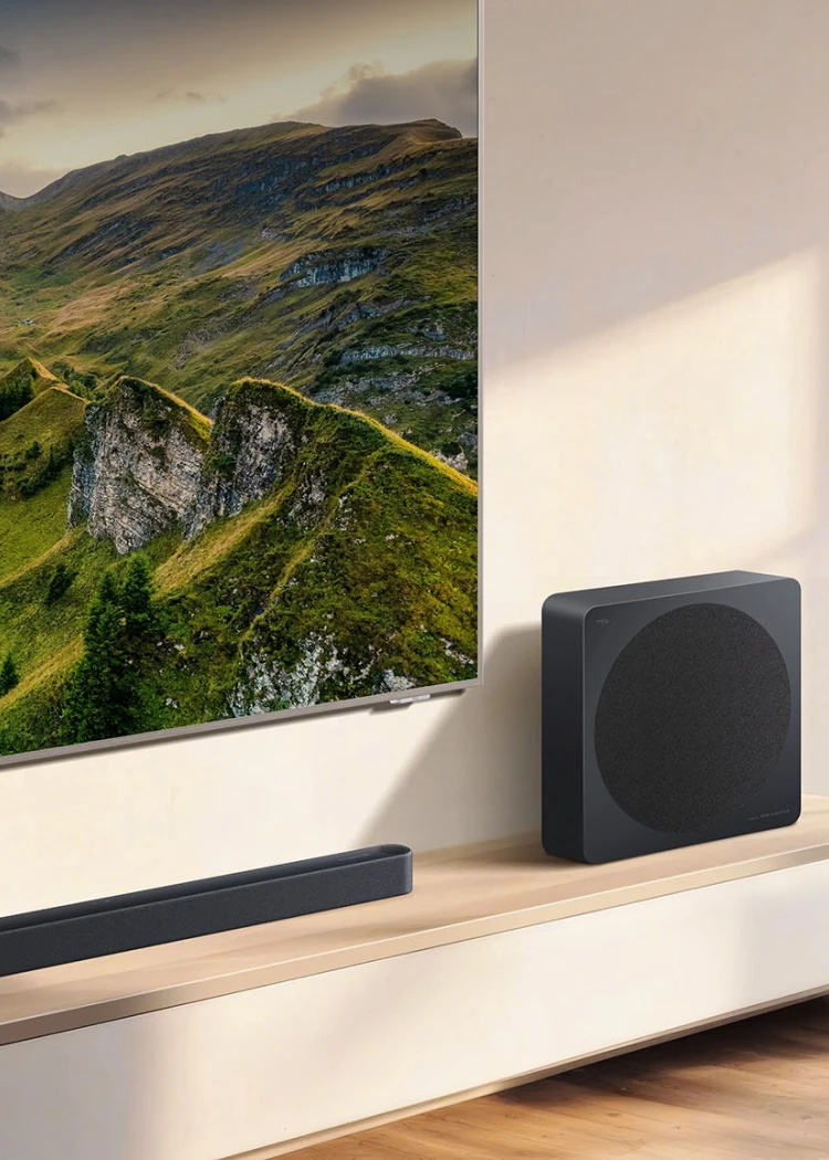 TCL A65K&nbsp;: barre de son 3.1.2 ultrafine optimisée par Bang&nbsp;&amp;&nbsp;Olufsen