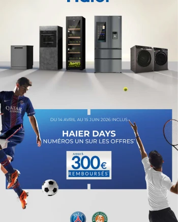 Offre de remboursement TV Haier QLED, jusqu'à 300&nbsp;€&nbsp;remboursés