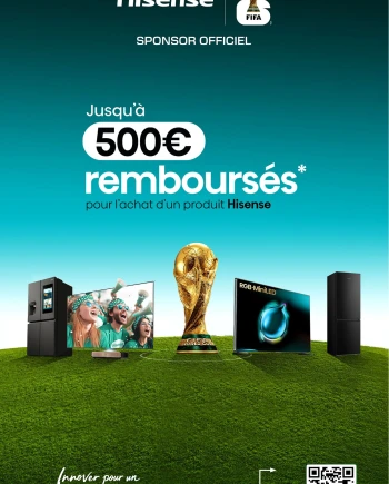 Hisense TV QLED et Mini LED 4K, jusqu'à 500&nbsp;€&nbsp;remboursés