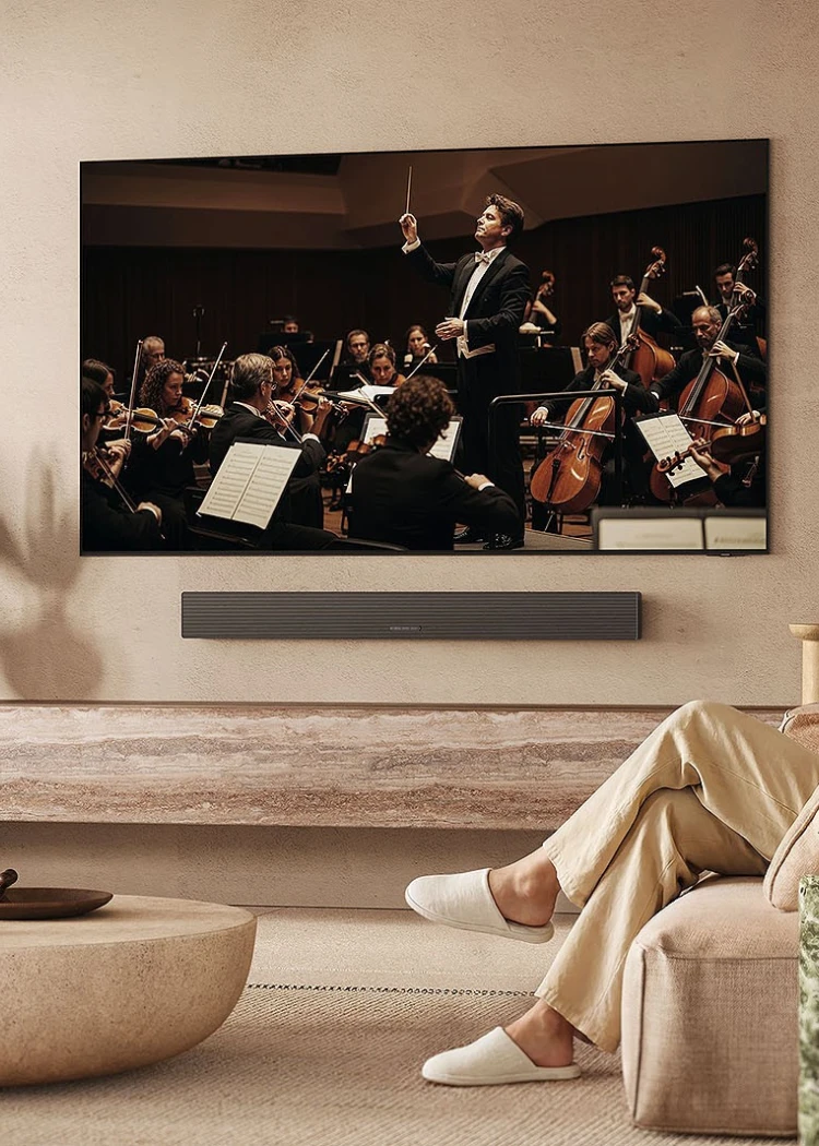 Samsung HW‑QS90H&nbsp;: barre de son 7.1.2, Dolby Atmos, DTS:X, Wi‑Fi, AirPlay&nbsp;2, Bluetooth&nbsp;5.3 et design&nbsp;convertible
