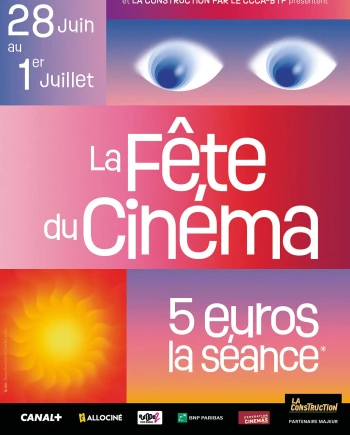 Fête du Cinéma 2026&nbsp;: toutes les séances à 5&nbsp;€ du 28&nbsp;juin au&nbsp;1er&nbsp;juillet