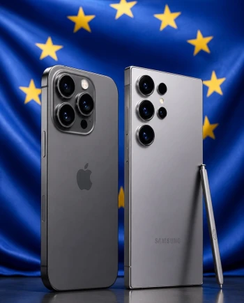 Marché européen du smartphone&nbsp;: Apple et Samsung au&nbsp;coude‑à‑coude