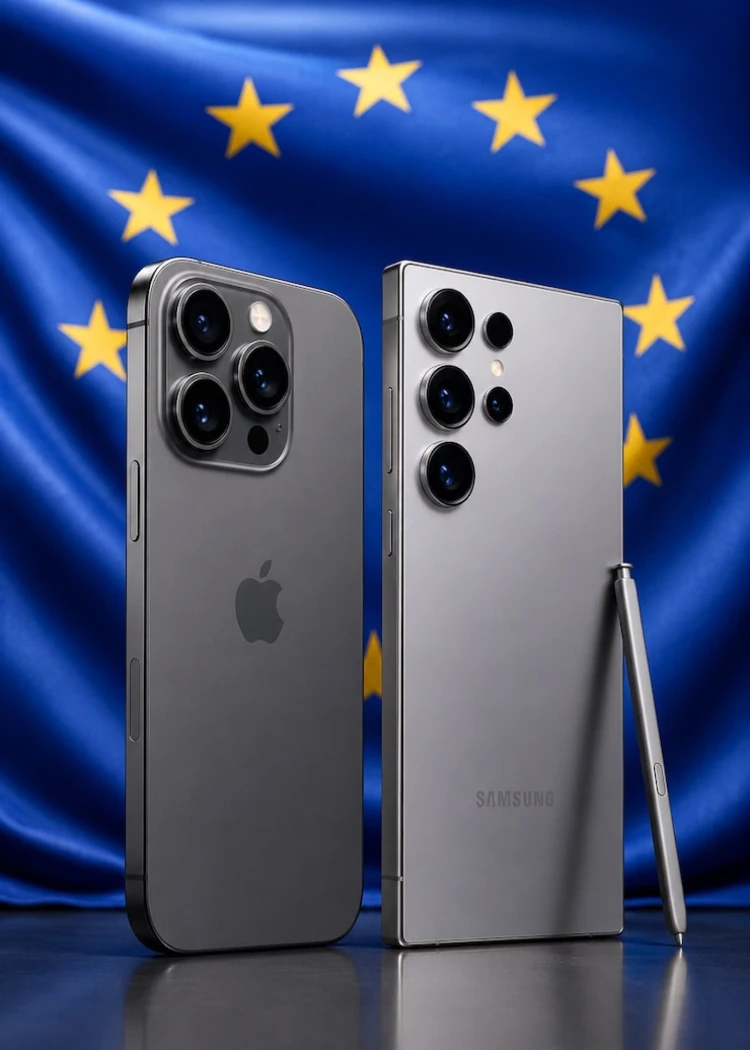 Marché européen du smartphone&nbsp;: Apple et Samsung au&nbsp;coude‑à‑coude