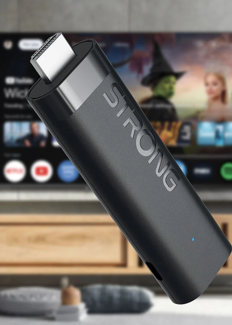 Strong Leap Nova, stick Google TV 4K boosté à l'intelligence artificielle pour upscaler&nbsp;la&nbsp;HD