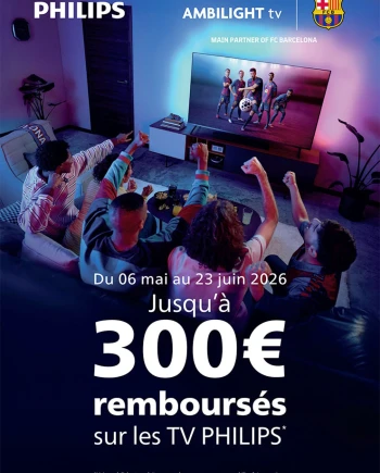 Offre de remboursement Philips TV Ambilight, jusqu'à 300&nbsp;€&nbsp;remboursés