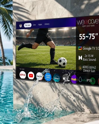 Wemoove Vivaldi Série 4000&nbsp;: le TV outdoor ultime (4&nbsp;000&nbsp;nits et IP55) passe&nbsp;au&nbsp;QLED+