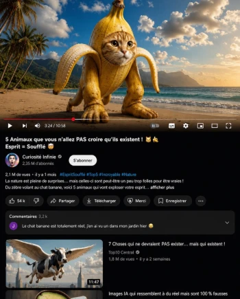 YouTube déclare la guerre à la «&nbsp;bouillie d'IA&nbsp;», ces vidéos qui ne rapporteront bientôt plus&nbsp;un&nbsp;centime