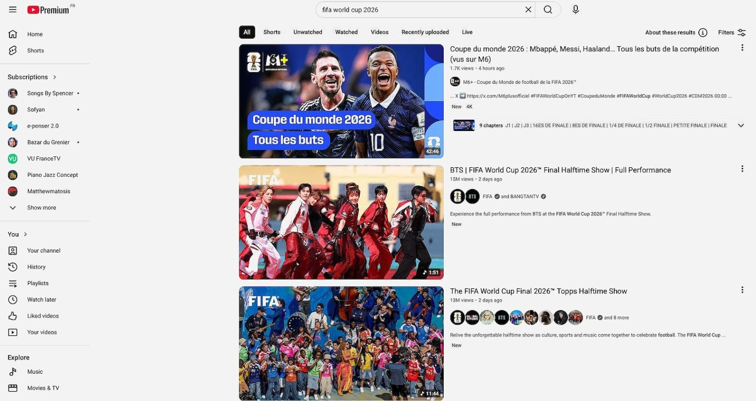 L'hallucinant record d'audience de la Coupe du Monde 2026 sur YouTube (vous faites sûrement partie des statistiques)