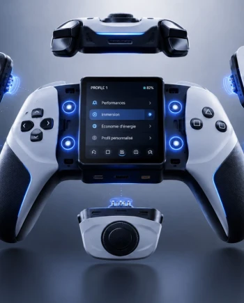 Manette PlayStation&nbsp;6&nbsp;: un brevet Sony dévoile un contrôleur modulaire avec écran tactile&nbsp;amovible