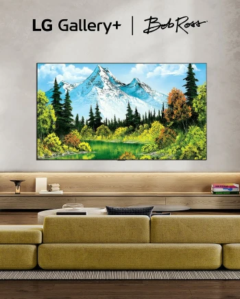 LG Gallery+&nbsp;: la collection du célèbre peintre Bob Ross débarque sur les téléviseurs&nbsp;LG