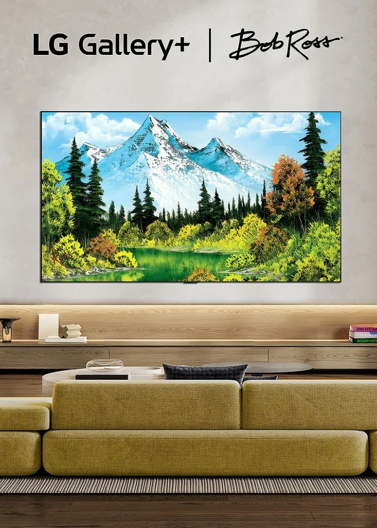 LG Gallery+&nbsp;: la collection du célèbre peintre Bob Ross débarque sur les téléviseurs&nbsp;LG