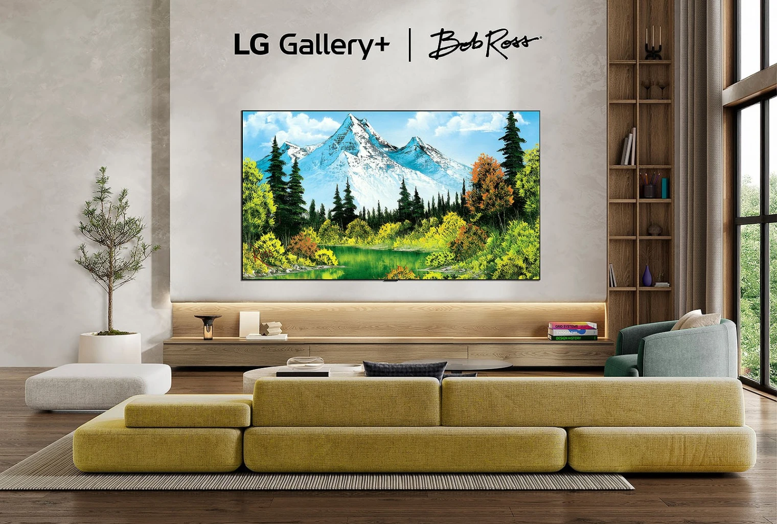 LG Gallery+ : la collection du célèbre peintre Bob Ross débarque sur les téléviseurs LG