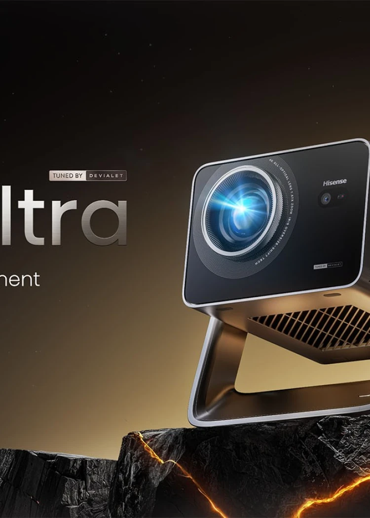 IFA 26 > Vidéoprojecteur TriChroma Hisense C3&nbsp;Ultra&nbsp;: 4&nbsp;000 lumens, Lens Shift et son&nbsp;Devialet&nbsp;2.1