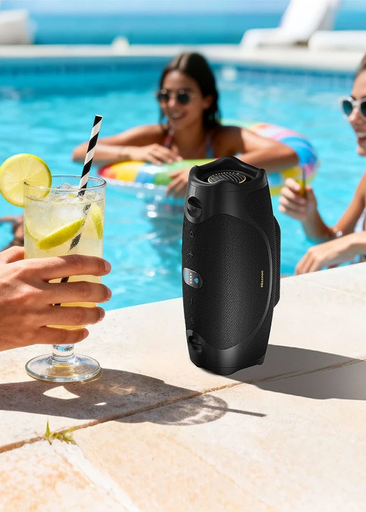 IFA 26 > Hisense FlexBoom&nbsp;: enceinte Bluetooth nomade, Auracast, 80&nbsp;W et 20&nbsp;h&nbsp;d'autonomie