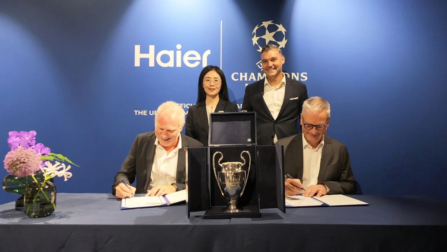 IFA 26 > Haier (TV, électroménager) devient partenaire mondial de la Ligue des Champions de l'UEFA