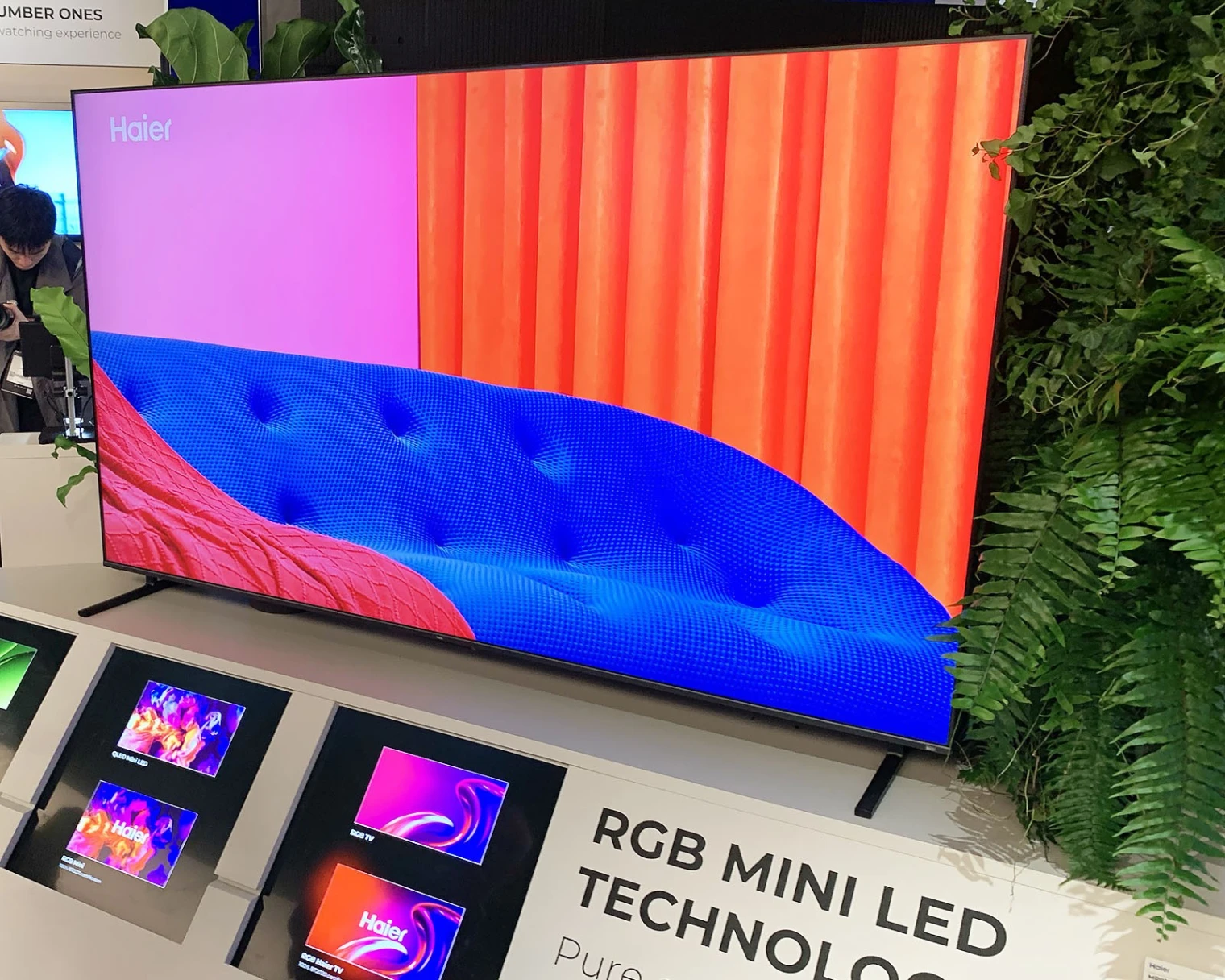IFA 26 > TV Haier MS96, MR92 et Micro LED 163'' : Mini LED, IA, jusqu'à 115'' et partenariat Nintendo