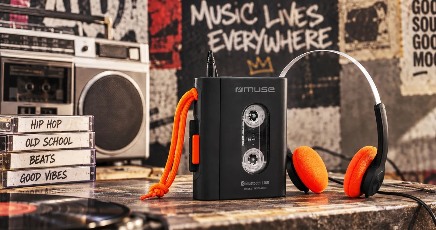 Muse M-136 WM : le baladeur K7 rétro fait son grand retour, avec Bluetooth