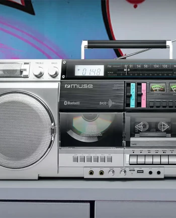 Muse M-380 GBS&nbsp;: un ghettoblaster rétro avec lecteur CD audio, K7&nbsp;et&nbsp;Bluetooth