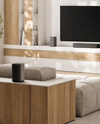 Loewe We.Boost&nbsp;: une enceinte centrale sans‑fil pour passer au Dolby&nbsp;Atmos&nbsp;5.1.2